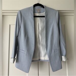 H&M Gray and Cream Fabric